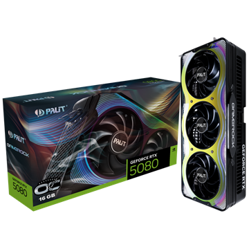 PALIT NVIDIA RTX5080 GameRock OC 16GB GDDR7 - NE75080T19T2-GB2030G