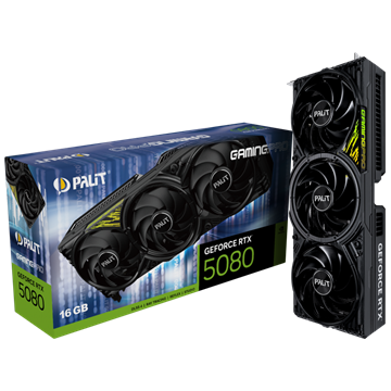 PALIT NVIDIA RTX5080 GamingPro V1 16GB GDDR7 - NE75080019T2-GB2031Y