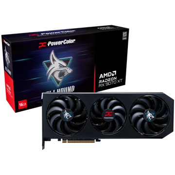 PowerColor AMD RX 9070 XT Hellhound 16GB GDDR6 - RX9070XT 16G-L/OC