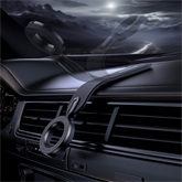 Baseus C02 Go mágneses, műszerfalra rögzíthető autós telefontartó, fekete