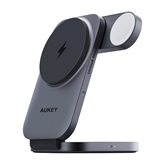 Aukey MagFusion Z 3-in-1 Qi2 összecsukható vezeték nélküli töltőállvány