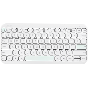 ASUS Marshmallow KW100 vezeték nélküli billentyűzet - HU layout - Iridescent White