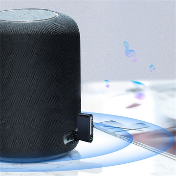 Baseus BSBA-02 AUX Bluetooth audió vevő, fekete