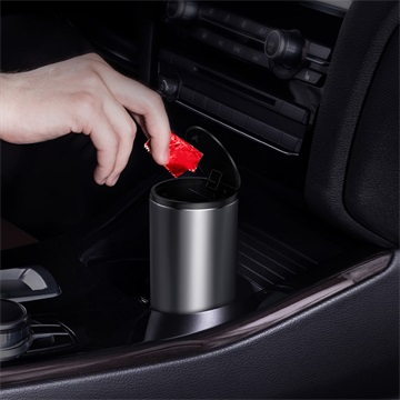 Baseus Gentleman Style autós szemetes + 1 tekercs zsák (30 db), fekete