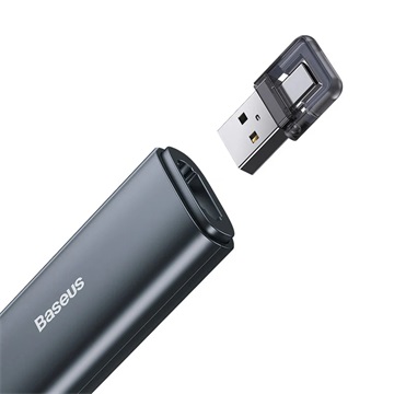 Baseus Orange Dot vezeték nélküli elemes prezenter és lézer mutató, szürke