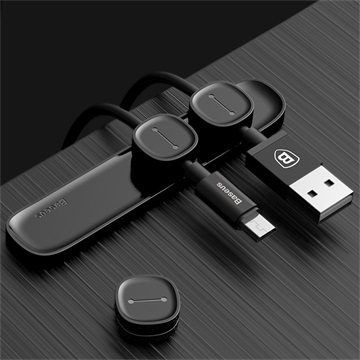 Baseus Peas mágneses kábelrendező, fekete