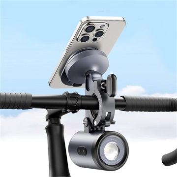 Baseus PrimeTrip 2-in-1 kerékpáros lámpa és telefontartó, fekete