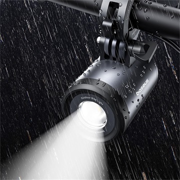 Baseus PrimeTrip 2-in-1 kerékpáros lámpa és telefontartó, fekete