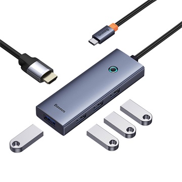 Baseus UltraJoy 5-Port HUB dokkoló állomás, szürke