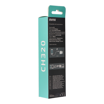 AVAX CH320 SPEEDY USB-A + USB-C 20W hálózati töltő