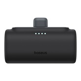 Baseus Compact gyorstöltő powerbank 5000 mAh, 20W iPhone csatlakozóval, fekete