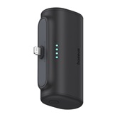 Baseus Compact gyorstöltő powerbank 5000 mAh, 20W iPhone csatlakozóval, fekete