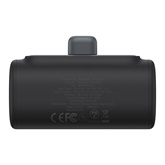 Baseus Compact gyorstöltő powerbank 5000 mAh, 20W iPhone csatlakozóval, fekete