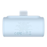 Baseus Compact gyorstöltő powerbank 5000 mAh, 20W iPhone csatlakozóval, kék