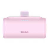 Baseus Compact gyorstöltő powerbank 5000 mAh, 20W iPhone csatlakozóval, rózsaszín
