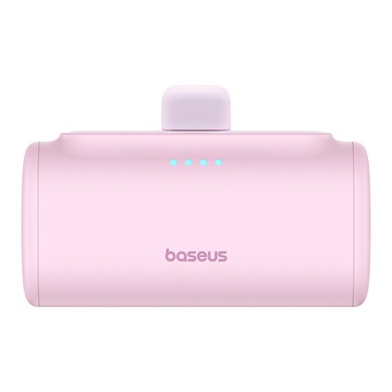 Baseus Compact gyorstöltő powerbank 5000 mAh, 20W iPhone csatlakozóval, rózsaszín