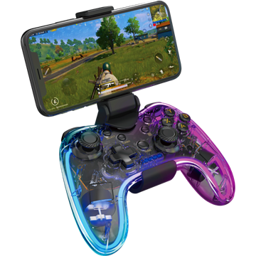 MARVO Ghost 40  - vezeték nélküli kontroller - átlátszó - RGB világítás