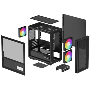 DeepCool Micro - CH360 DIGITAL - Fekete - R-CH360-BKAPE3D-G-1