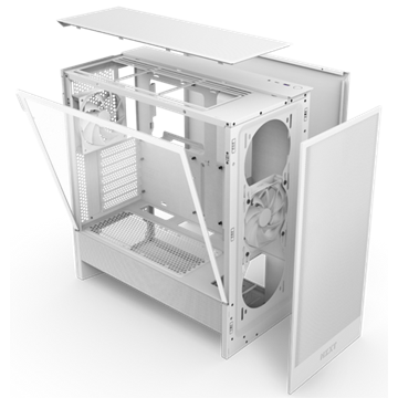 NZXT Midi - H5 Flow (2024) - Matt fehér - CC-H52FW-01