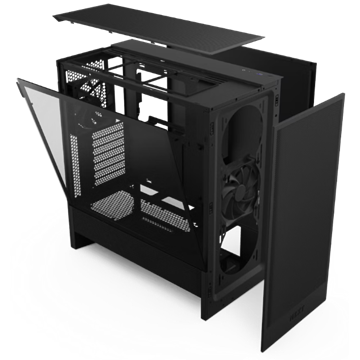 NZXT Midi - H5 Flow (2024) - Matt fekete - CC-H52FB-01