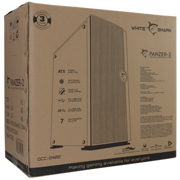 White Shark Midi - GCC-2402 PANZER-2 - fekete