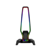 MARVO Kobe 30 RGB világítású fejhallgató tartó - fekete