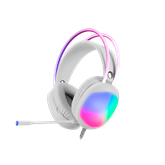 MARVO Lumi 40 vezetékes fejhallgató - fehér - RGB világítás