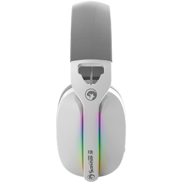 MARVO Pulz 70S vezetékes fejhallgató - fehér - RGB világítás