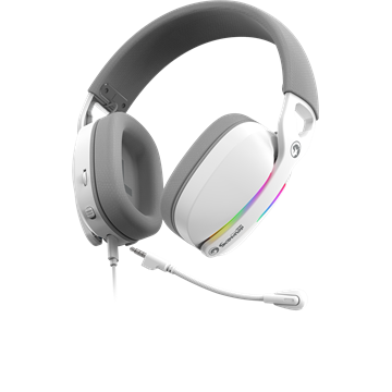 MARVO Pulz 70S vezetékes fejhallgató - fehér - RGB világítás
