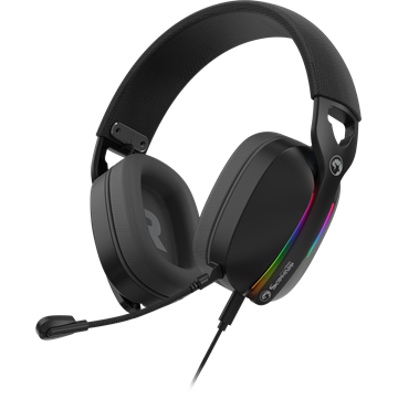 MARVO Pulz 70S vezetékes fejhallgató - fekete - RGB világítás