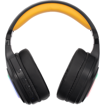 MARVO Pulz 80W vezeték nélküli fejhallgató - fekete - RGB világítás