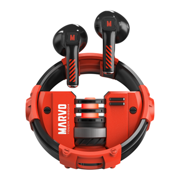 MARVO Quaz vezeték nélküli fülhallgató - piros/fekete