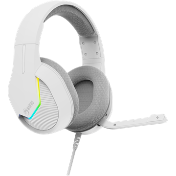 MARVO Tactic 40 vezetékes fejhallgató - fehér - RGB világítás