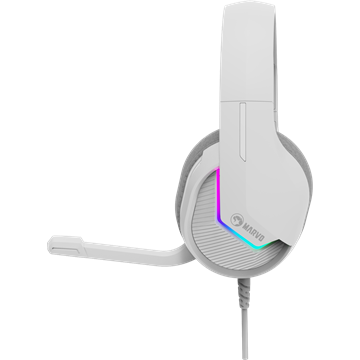 MARVO Tactic 40 vezetékes fejhallgató - fehér - RGB világítás