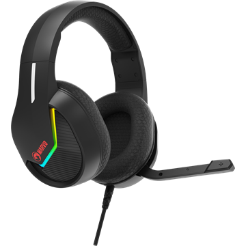 MARVO Tactic 40 vezetékes fejhallgató - fekete - RGB világítás