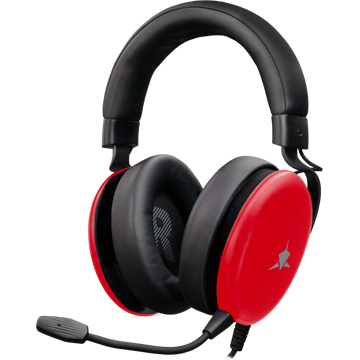 White Shark GH-2540R ELEPHANT vezetékes gamer fejhallgató mikrofonnal - piros