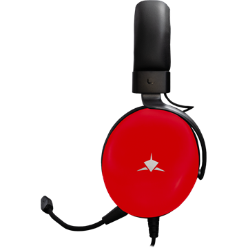 White Shark GH-2540R ELEPHANT vezetékes gamer fejhallgató mikrofonnal - piros