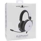 White Shark GH-2540W ELEPHANT vezetékes gamer fejhallgató mikrofonnal - fehér