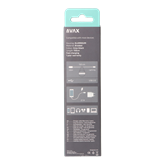AVAX CB401G STEELY 20W USBA–Lightning töltőkábel, acélszürke - 1,5m