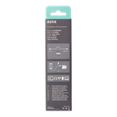 AVAX CB402G STEELY 20W USBC–Lightning töltőkábel, acélszürke - 1,5m