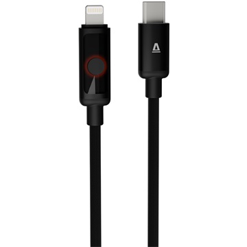 AVAX CB651 PULSEY 27W USBC–Lightning fonott töltőkábel, szürke - 1m