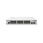MikroTik 24xGbit port asztali switch, dual-boot OS