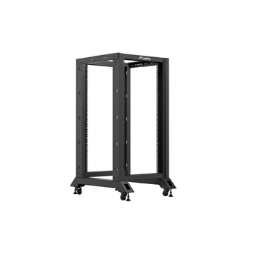 Lanberg 19" 22U 600x800 szabadon álló rack keret, fekete V2