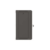 Lanberg 19" fali rack szekrény 12U/540X350, üvegajtó, lapraszerelt, fekete