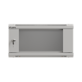 Lanberg 19" fali rack szekrény 4U/540X350 üvegajtó, lapraszerelt, szürke