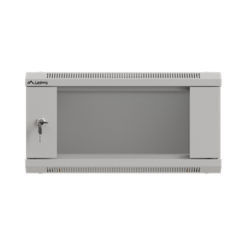 Lanberg 19" fali rack szekrény 4U/540X350 üvegajtó, lapraszerelt, szürke