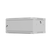 Lanberg 19" fali rack szekrény 4U/600X450 lemezajtó, lapraszerelt, szürke