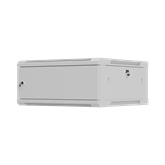 Lanberg 19" fali rack szekrény 4U/600X600 lemezajtó, lapraszerelt, szürke