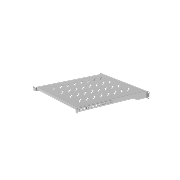 Lanberg 19" fix polc/tálca 1U, szürke, 800mm mély álló szekrényhez