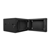 Lanberg 19" kétrészes fali rack szekrény 6U/600X600 lapraszerelt, fekete